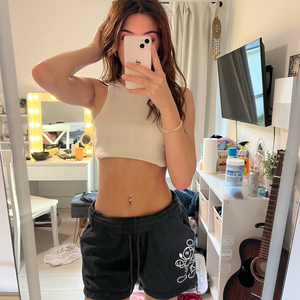 Black Mickey Shorts